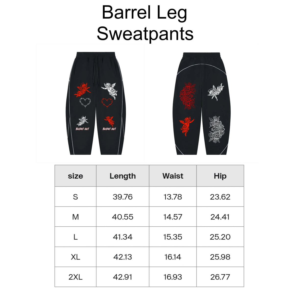 Burning Desire: Barrel Leg Sweatpants