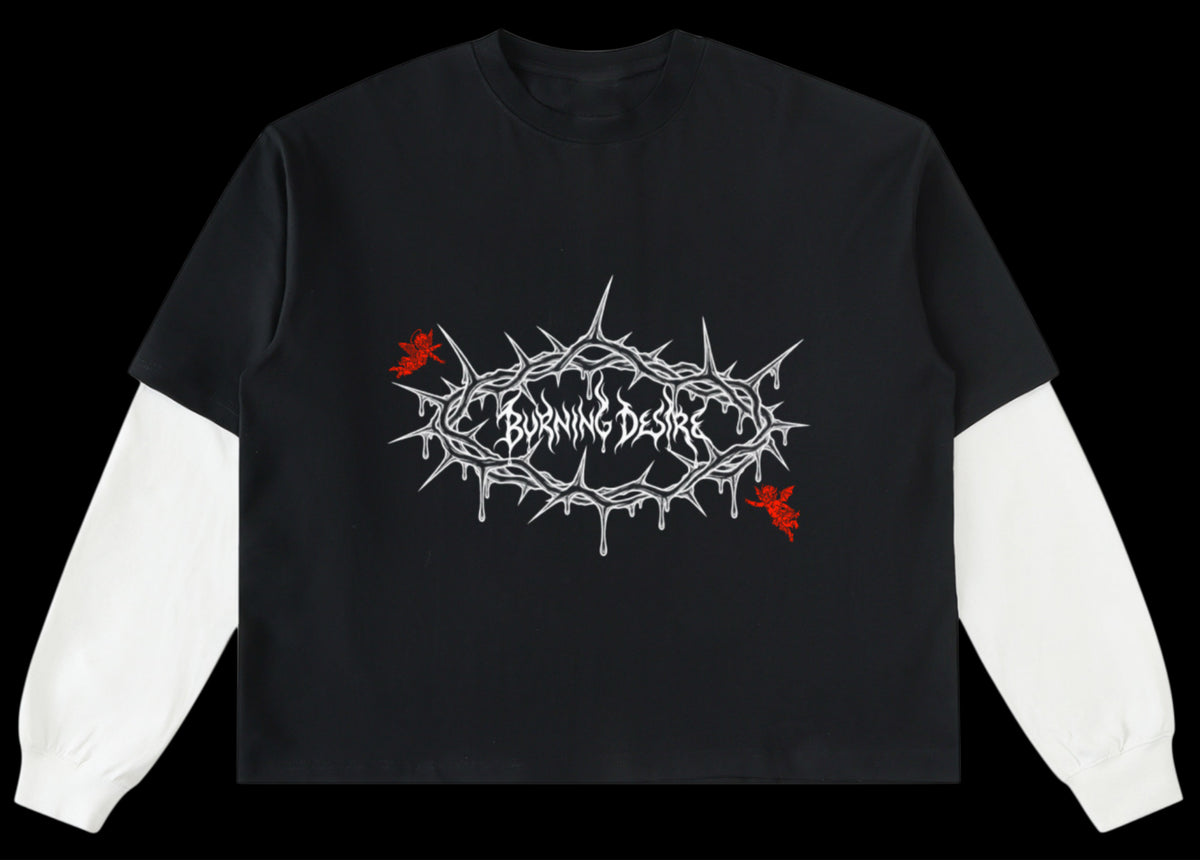 Burning Desire: Layered Long Sleeve