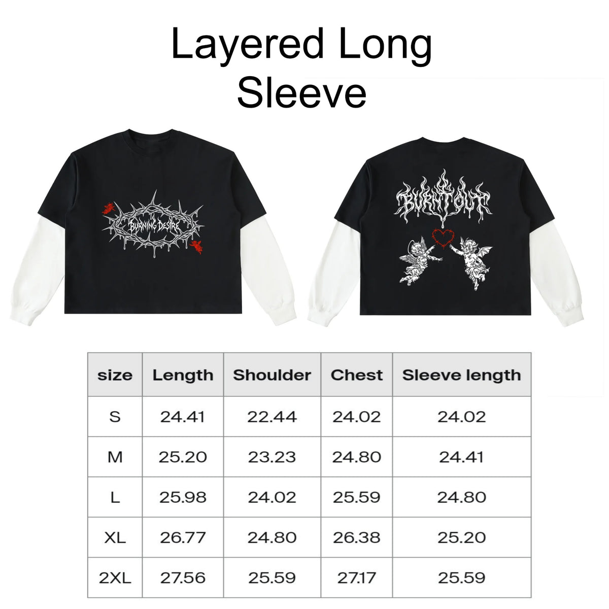 Burning Desire: Layered Long Sleeve