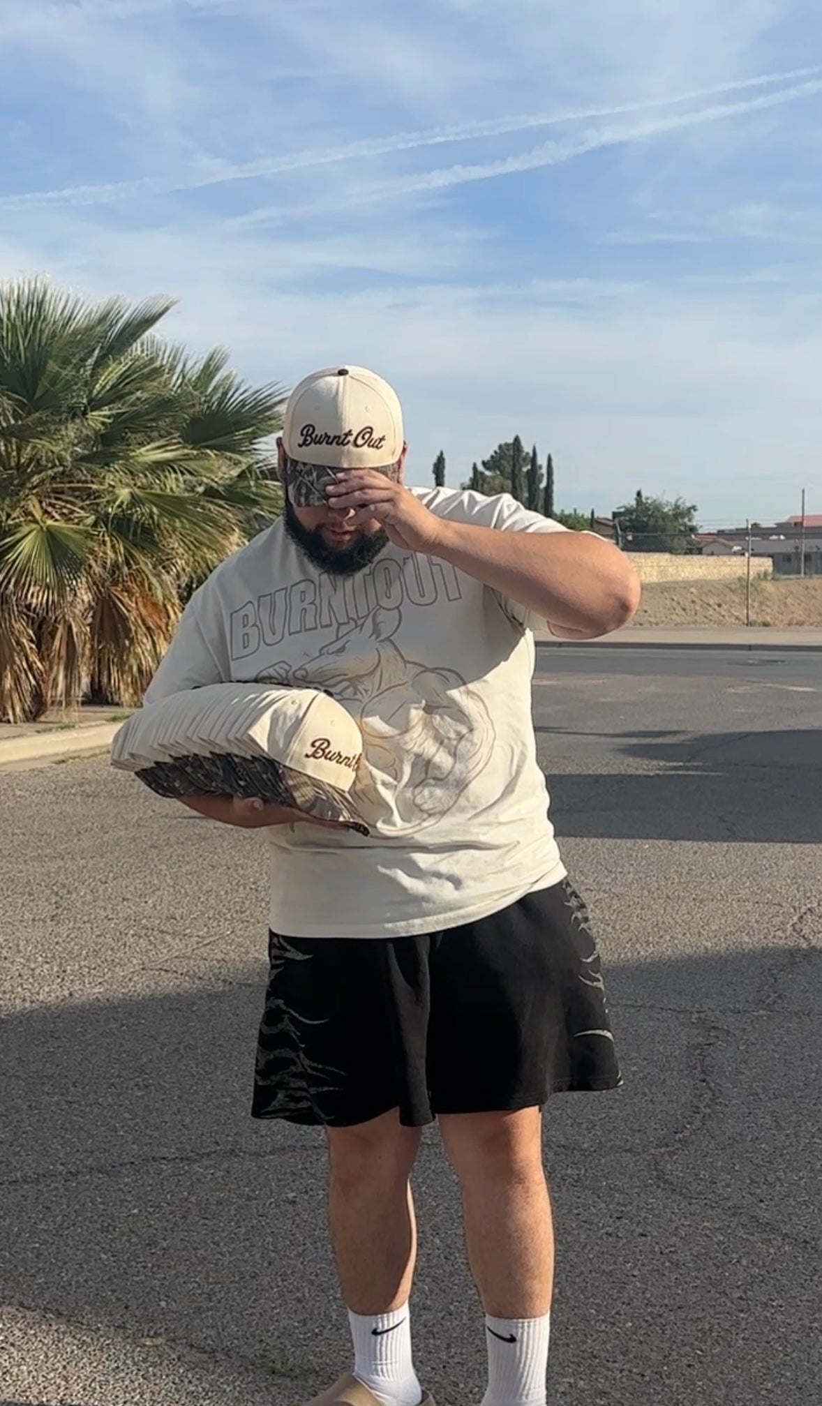 Burnt Out Hat(Camo)