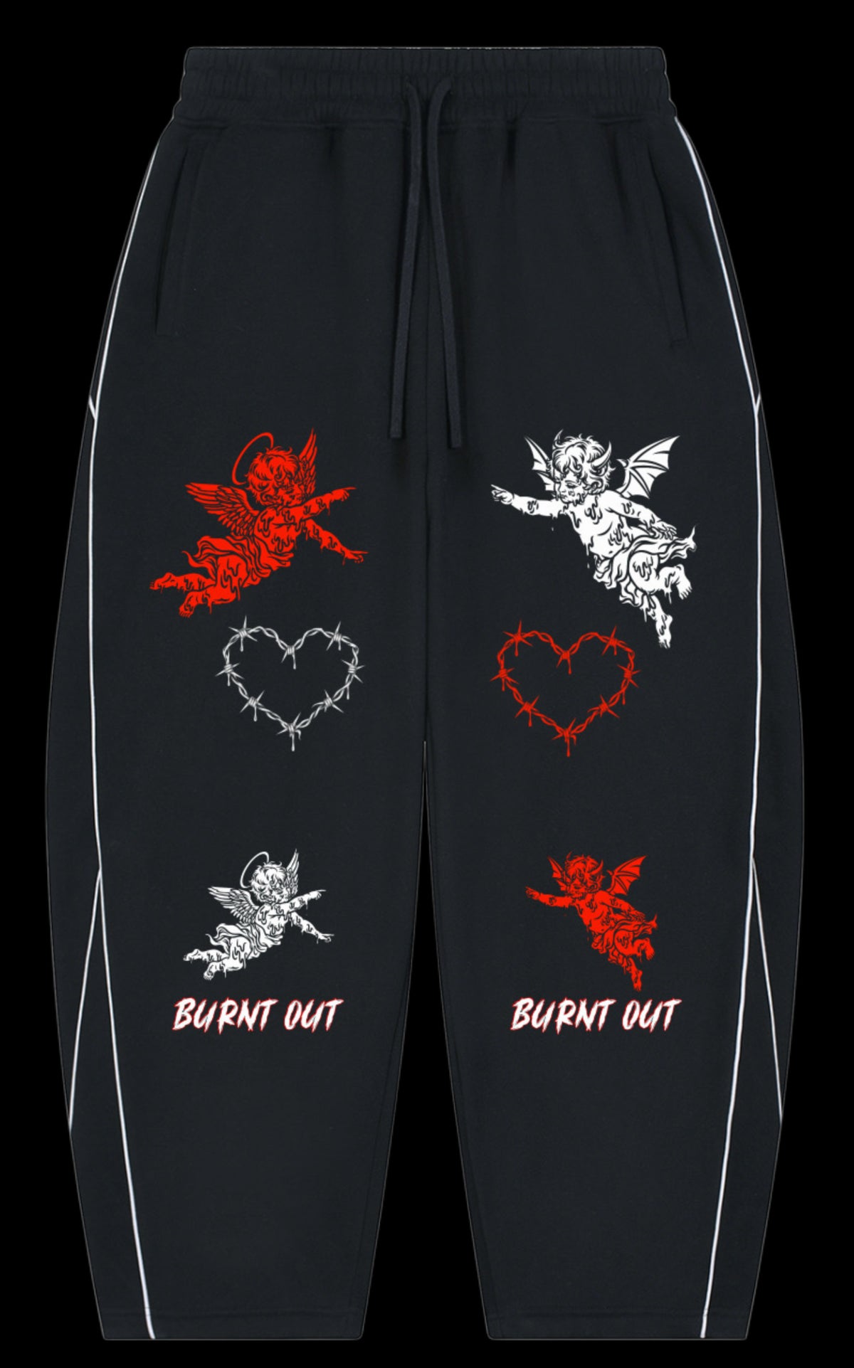 Burning Desire: Barrel Leg Sweatpants